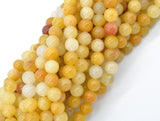 Yellow Jade Beads, Round, 6mm, 15.5 Inch-Gems: Round & Faceted-BeadBeyond