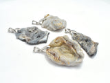 Natural Agate Pendant, Raw Agate, Size Vary, 1 Piece-Gems:Assorted Shape-BeadBeyond