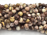 Brown Zebra Jasper Beads, 8mm Round Beads-Gems: Round & Faceted-BeadBeyond
