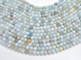 Matte Aquamarine Beads, 6mm (6.5mm) Round-BeadBeyond