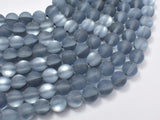 Matte Mystic Aura Quartz-Gunmetal, 6mm (6.3mm)-Gems: Round & Faceted-BeadBeyond