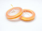 2Rolls Orange Stretch Elastic Beading Cord, 0.5mm, 2 Rolls-20 Meters-Metal Findings & Charms-BeadBeyond