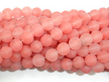 Matte Cherry Quartz Beads, 8mm (8.5mm) Round Beads-Gems: Round & Faceted-BeadBeyond