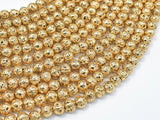 Lava-Gold Plated, 6mm (6.6mm)-Gems: Round & Faceted-BeadBeyond