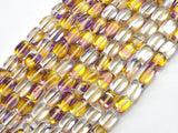 Mystic Aura Quartz-Yellow, Purple, 6x9mm, Nugget, 14.5 Inch-BeadBeyond
