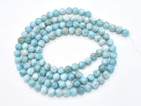 Dominican Larimar, Genuine Larimar, 7mm (7.2mm) Round-BeadBeyond