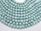 Turquoise Howlite-Light Blue, 10mm Round Beads-Gems: Round & Faceted-BeadBeyond