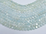 Aquamarine 6.5mm-7mm Coin Beads-BeadBeyond