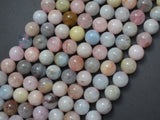 Beryl Beads, Morganite, Aquamarine, Heliodor, 8mm (8.5mm) Round-Gems: Round & Faceted-BeadBeyond