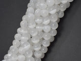 AA Selenite, Gypsum, 8mm (8.3mm) Round-Gems: Round & Faceted-BeadBeyond