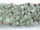 Phantom Quartz, Lodolite Quatz, 8mm (8.6mm) Round-Gems: Round & Faceted-BeadBeyond