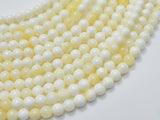 Mother of Pearl Beads, MOP, Creamy White, 6mm Round-Gems: Round & Faceted-BeadBeyond