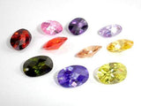 CZ beads, Faceted Oval Beads-Cubic Zirconia-BeadBeyond