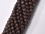 Jade Beads, Coffee, 6mm Faceted Round, 14.5 Inch-Gems: Round & Faceted-BeadBeyond