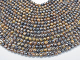 Mystic Coated Tiger Eye Beads, 6mm Faceted, AB Coated-Gems: Round & Faceted-BeadBeyond