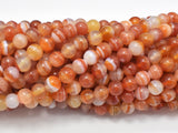 Natural Banded Agate, Striped Agate, 6mm (6.3mm)-Gems: Round & Faceted-BeadBeyond