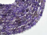 Amethyst, 6x7mm Nugget Beads, 15.5 Inch-BeadBeyond