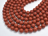 Red Jasper Beads, 8mm (8.7mm), Round Beads-BeadBeyond