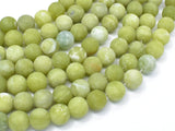 Matte Jade Beads, 10mm (10.5mm) Round Beads-Gems: Round & Faceted-BeadBeyond