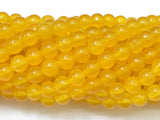 Jade Beads-Yellow, 6mm (6.3mm) Round Beads-Gems: Round & Faceted-BeadBeyond
