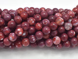 Red Fire Agate, 8mm Round Beads-BeadBeyond