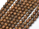Tiger Skin Sandalwood Beads, 6mm Round Beads-Wood-BeadBeyond