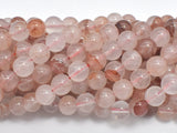 Red Hematoid Quartz, 8mm, Round, 16 Inch-BeadBeyond