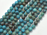 Blue Calsilica Jasper Beads, 8mm (8.4mm) Round Beads-BeadBeyond