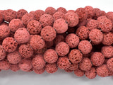 Red Lava Beads, 10mm Round Beads-Gems: Round & Faceted-BeadBeyond