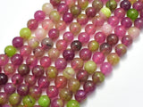 Jade - Pink, Green, 8mm, Round-BeadBeyond