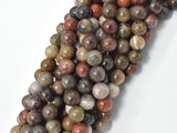Petrified Wood, 8mm (8.5mm) Round-Gems: Round & Faceted-BeadBeyond