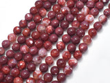 Red Fire Agate, 8mm Round Beads-BeadBeyond