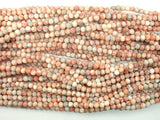 Matte Red Line Jasper, 4mm, Round Beads-BeadBeyond