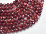 Red Fire Agate, 8mm Round Beads-BeadBeyond