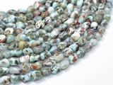 Larimar, Approx 6x8mm Nugget Beads, 16 Inch-Gems: Nugget,Chips,Drop-BeadBeyond