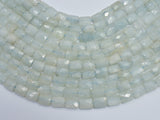 Aquamarine 8x10mm Faceted Rectangle-BeadBeyond
