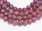 Ruby Beads, 6mm Faceted Round Beads, 18 Inch-Gems: Round & Faceted-BeadBeyond