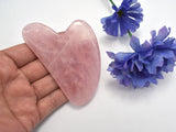 Rose Quartz Gua Sha Tool, Massage Stones-Gems:Assorted Shape-BeadBeyond