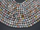 Beryl Beads, Morganite, Aquamarine, Heliodor, 8mm (8.5mm) Round-Gems: Round & Faceted-BeadBeyond