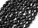 Black Tourmaline, 6x8mm Nugget Beads-Gems: Nugget,Chips,Drop-BeadBeyond