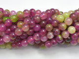 Jade - Pink, Green, 8mm, Round-BeadBeyond
