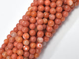 Orange Fire Agate, 6mm, Round-BeadBeyond