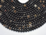 Black Tourmaline, 8mm, Round, 15.5 Inch-BeadBeyond