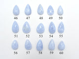 Blue Lace Agate Cabochon, Teardrop, Approx. (11-16)mmx(14-24)mm, Size vary-BeadBeyond