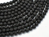 Black Lava Beads, Round, 6mm-Gems: Round & Faceted-BeadBeyond