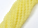 Jade - Lemon, 6mm (6.3mm) Round-Gems: Round & Faceted-BeadBeyond