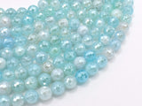 Mystic Coated Agate-Light Blue, 8mm Faceted-Gems: Round & Faceted-BeadBeyond