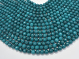 Jade Beads, Peacock Green, 8mm Faceted Round-Gems: Round & Faceted-BeadBeyond