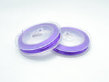 2Rolls Purple Stretch Elastic Beading Cord, 0.5mm, 2 Rolls-20 Meters-Metal Findings & Charms-BeadBeyond
