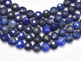 Lapis Lazuli, 4mm Faceted Coin-Gems:Oval,Rectangle,Coin-BeadBeyond